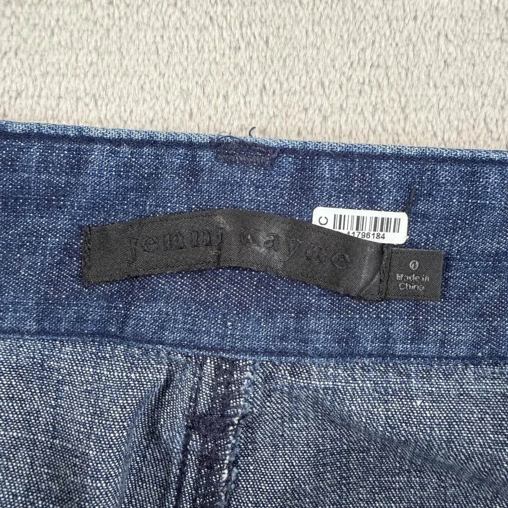 JENNI KAYNE Wide Leg Trouser Pants Jeans in Blue Women 0 High Rise Designer $345